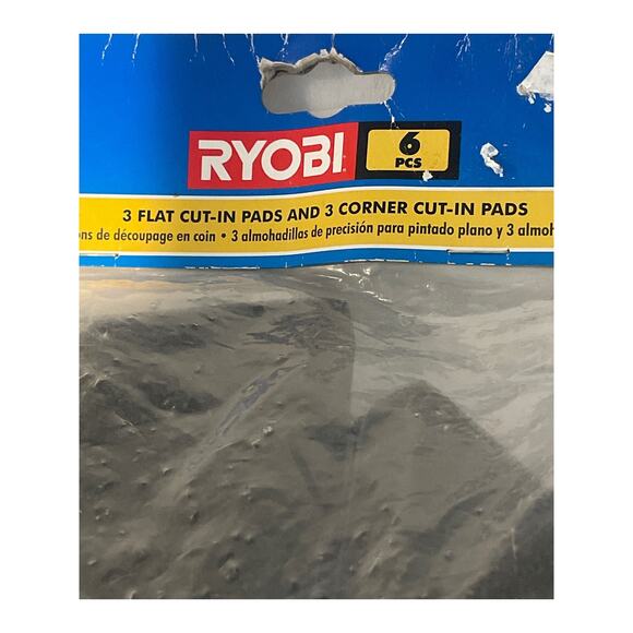 Ryobi 6 pcs= 3 Flat 3 Corner Cut-In Paint Pads Fits Most Brands NWT A117FC6 - Picture 5 of 9